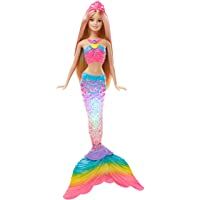 Barbie Dreamtopia- muñeca Sirena Luces de Arcoíris- regalo para niñas y niños 3-9 años (Mattel DHC40)